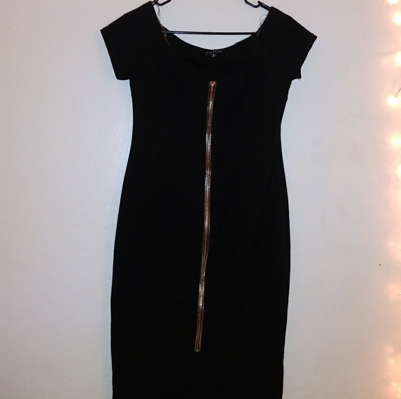 Haute Monde Dresses & Skirts - Black zip up dress Haute Monde Dresses & Skirts - Black zip up dress